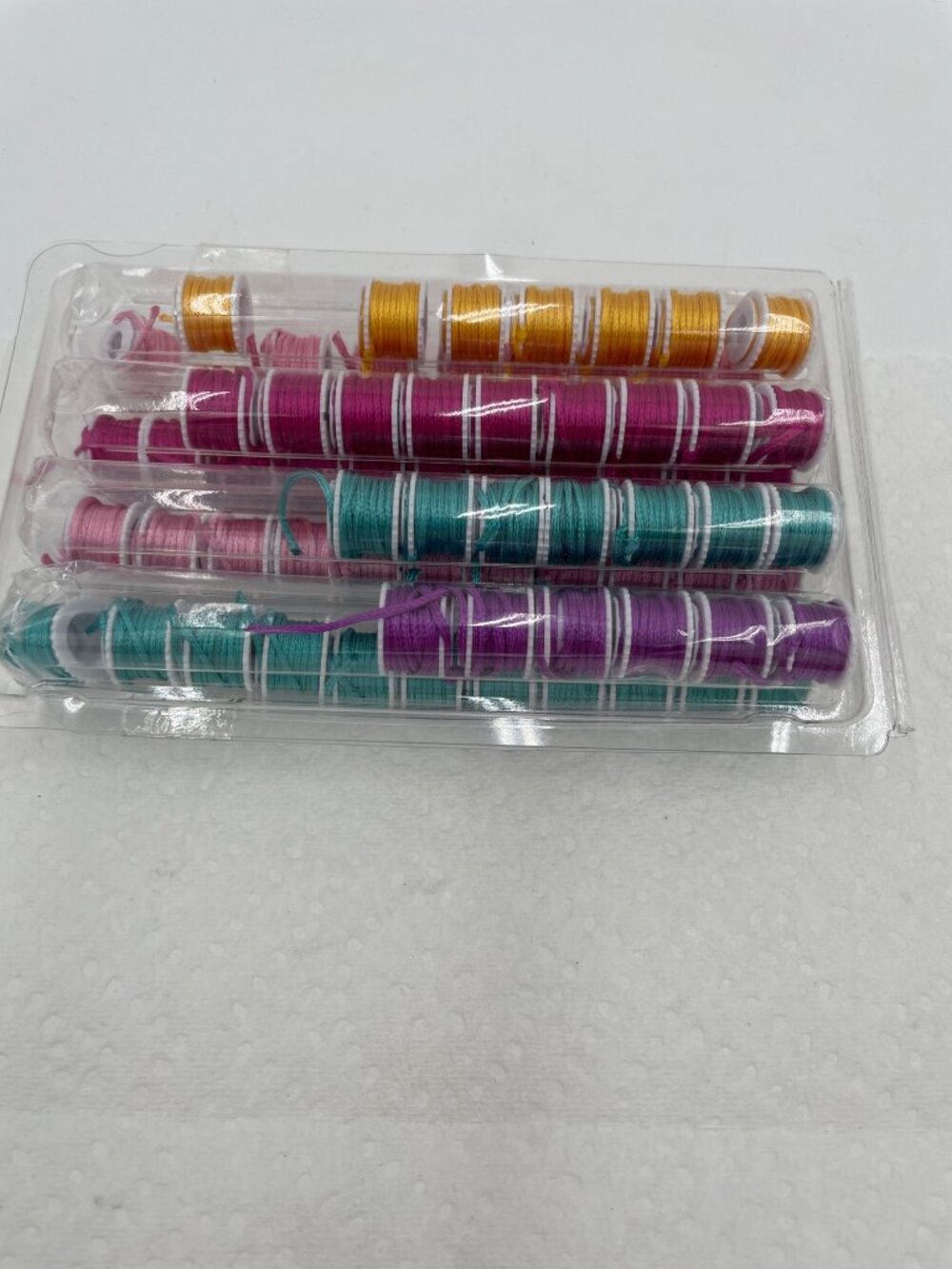 Colorful Sewing Thread Bobbins Set - 40 Pieces